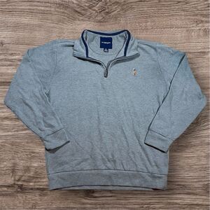 US‎ Polo Assn. Gray Quarter Zip Pullover Sweater Men's Size Large